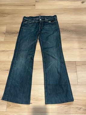 7 For All Mankind Dojo Women’s Dark Blue Flare Jeans